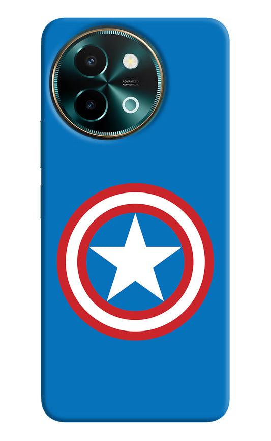 Captain America Logo Vivo Y58 5G Hard Case Back Cover by Casekaro