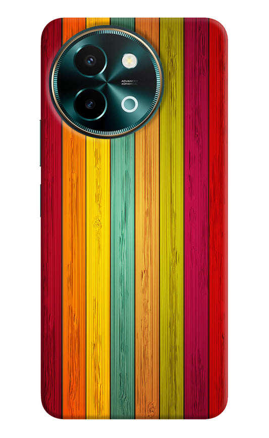 Multicolor Wooden Vivo Y58 5G Back Cover