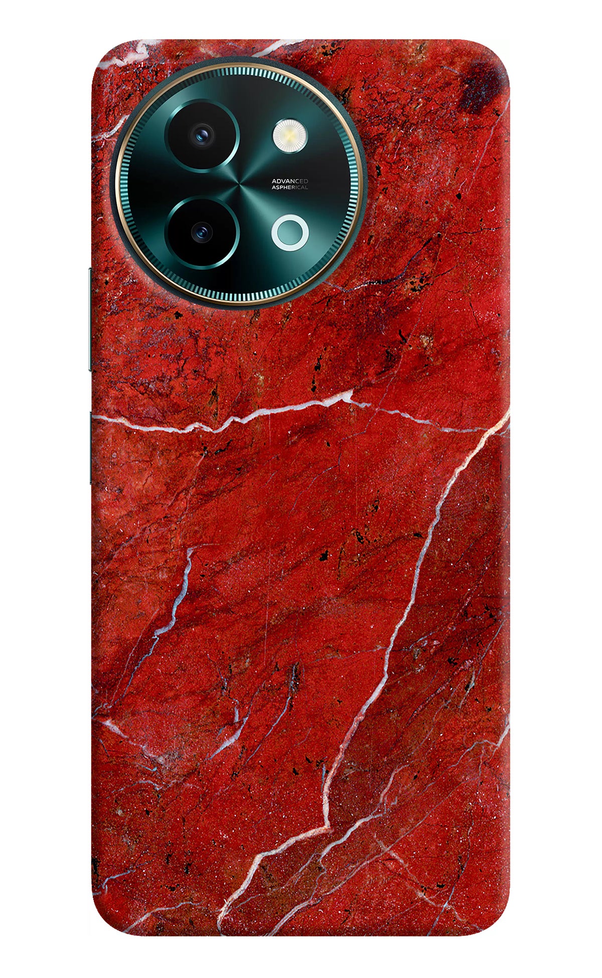 Red Marble Design Vivo Y58 5G Back Cover