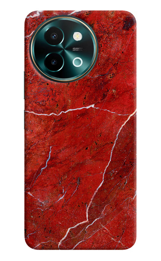 Red Marble Design Vivo Y58 5G Hard Case Back Cover by Casekaro