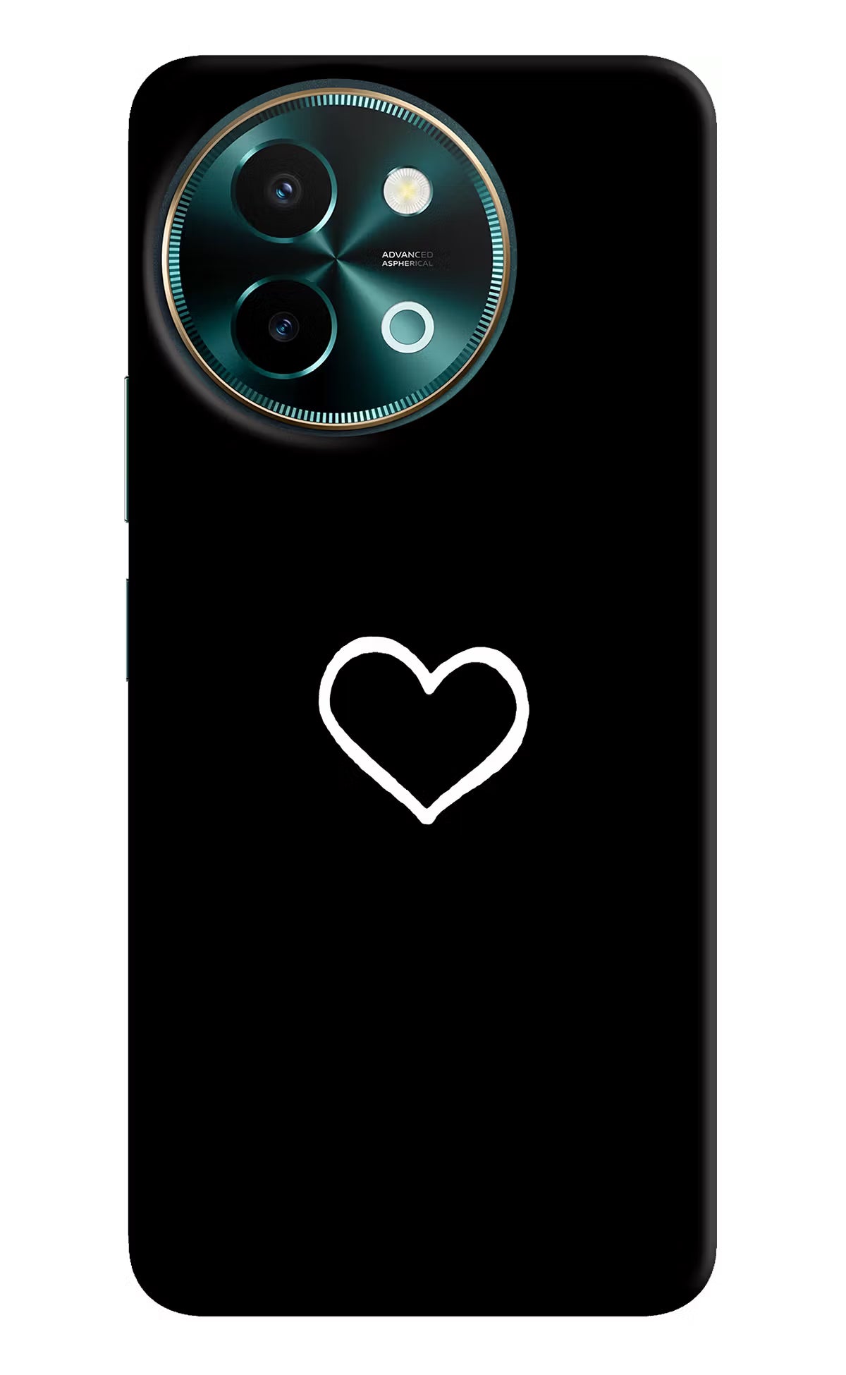 Heart Vivo Y58 5G Hard Case Back Cover by Casekaro