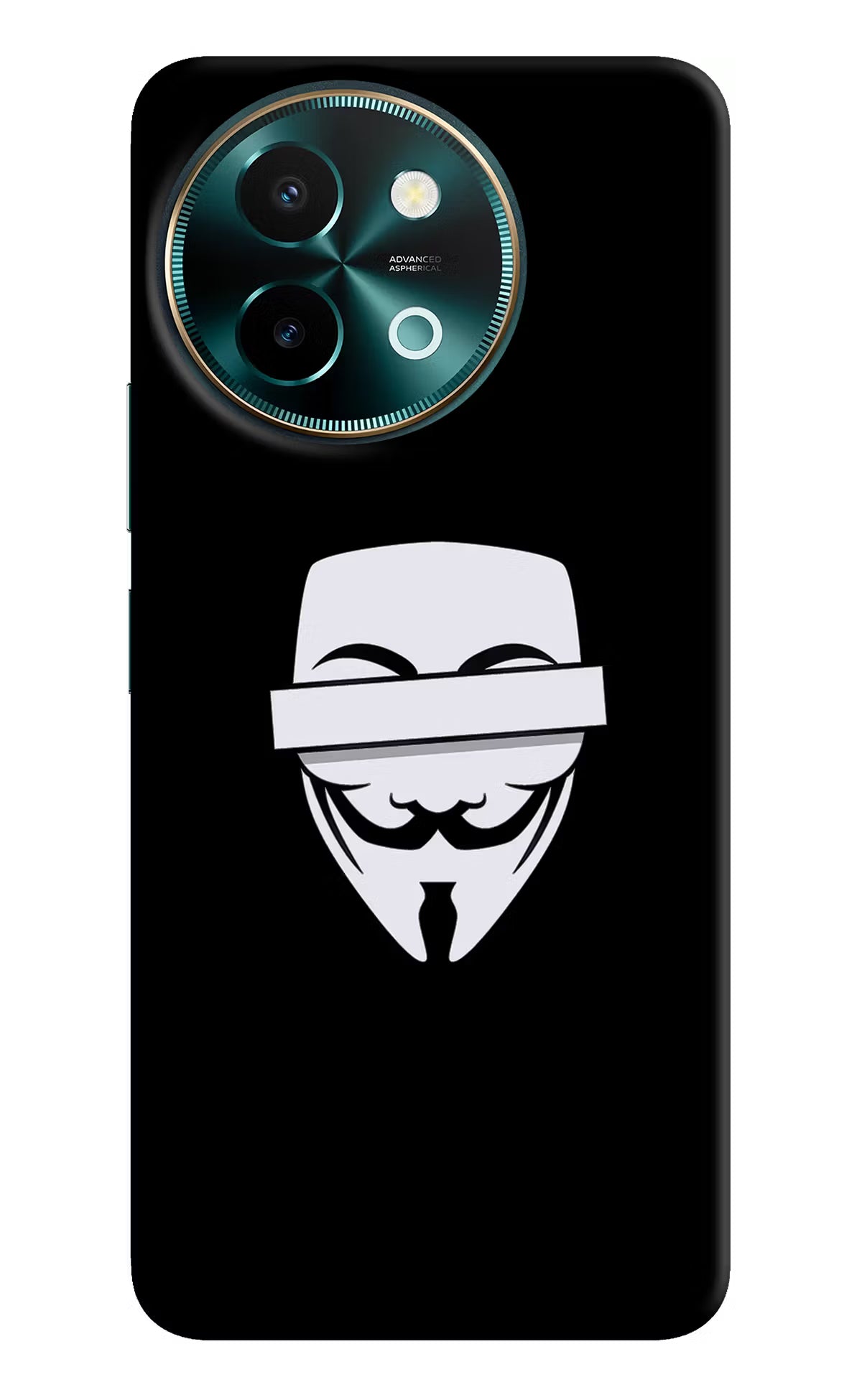 Anonymous Face Vivo Y58 5G Hard Case Back Cover by Casekaro