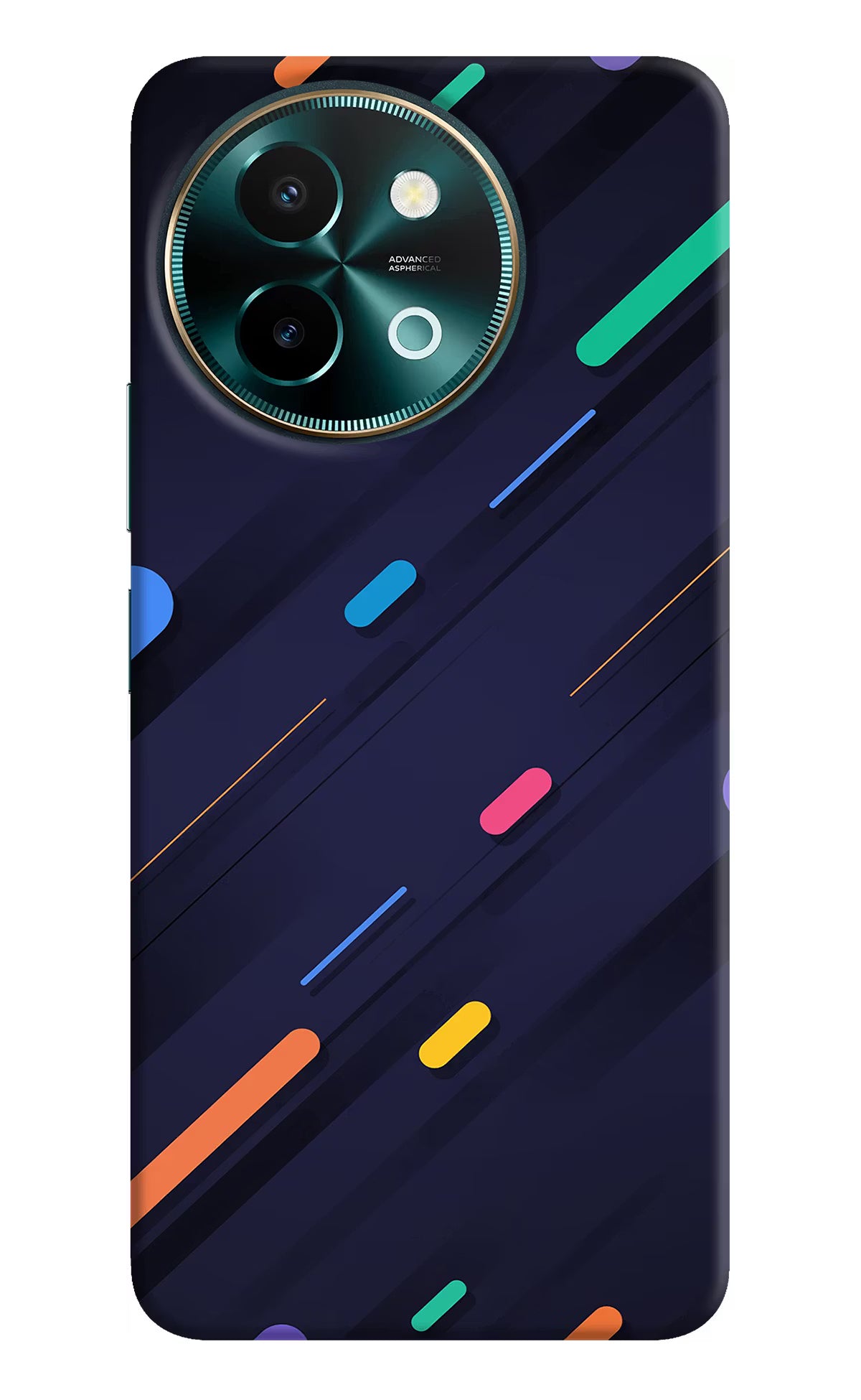 Abstract Design Vivo Y58 5G Hard Case Back Cover by Casekaro