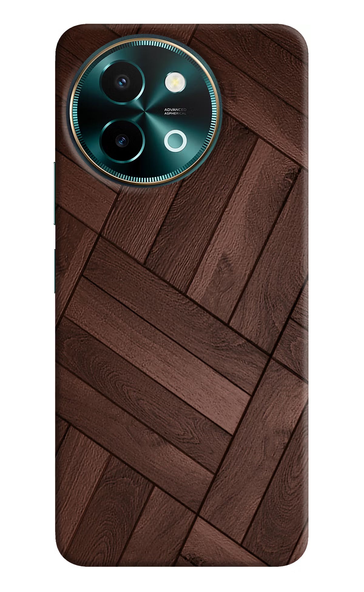 Wooden Texture Design Vivo Y58 5G Hard Case Back Cover by Casekaro