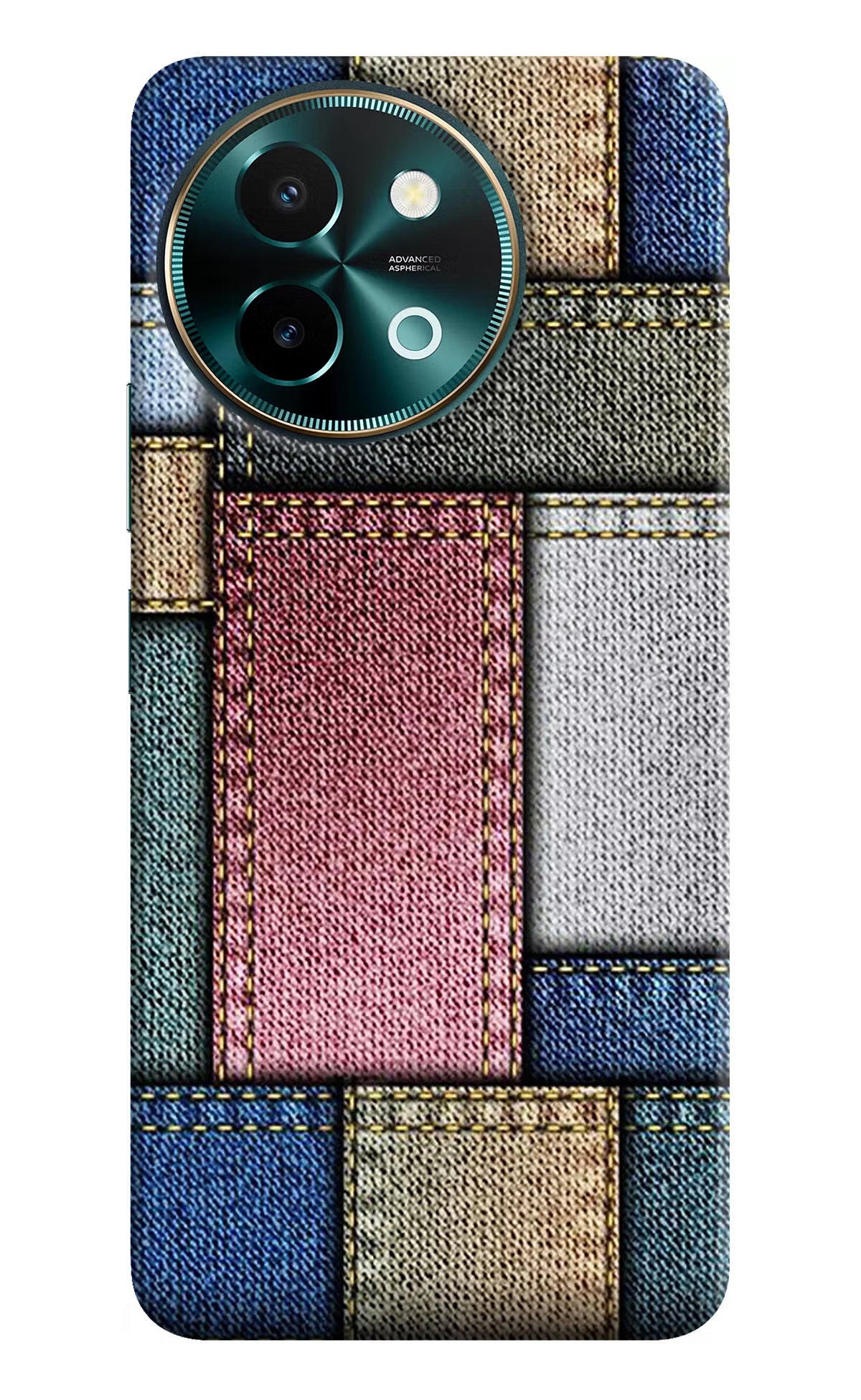 Multicolor Jeans Vivo Y58 5G Hard Case Back Cover by Casekaro