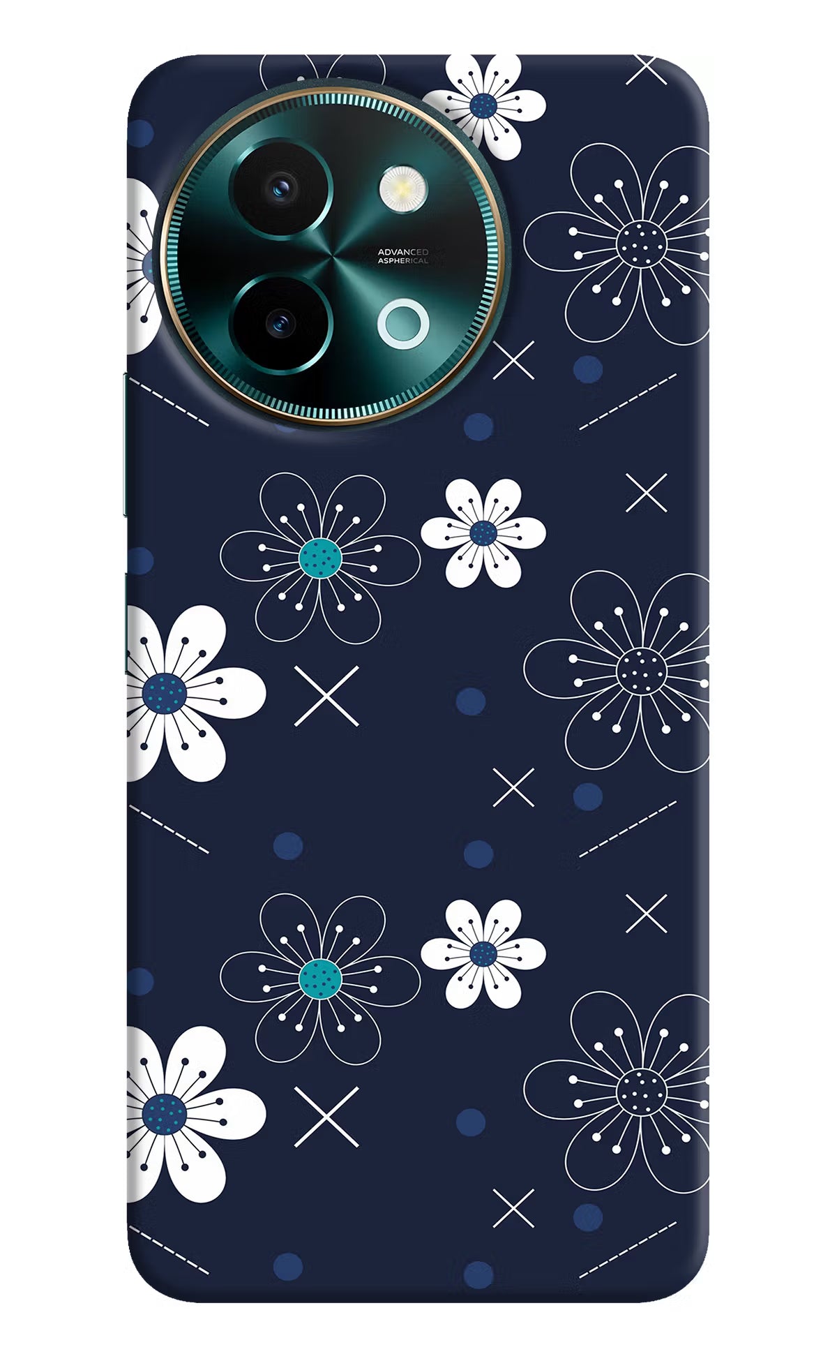 Flowers Vivo Y58 5G Hard Case Back Cover by Casekaro