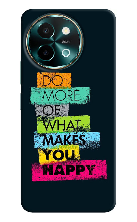 Do More Of What Makes You Happy Vivo Y58 5G Hard Case Back Cover by Casekaro