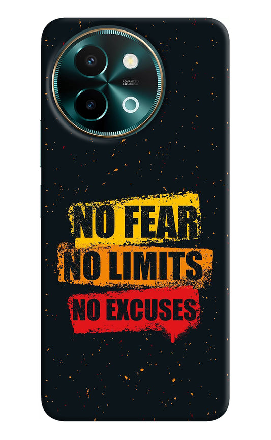No Fear No Limits No Excuse Vivo Y58 5G Back Cover