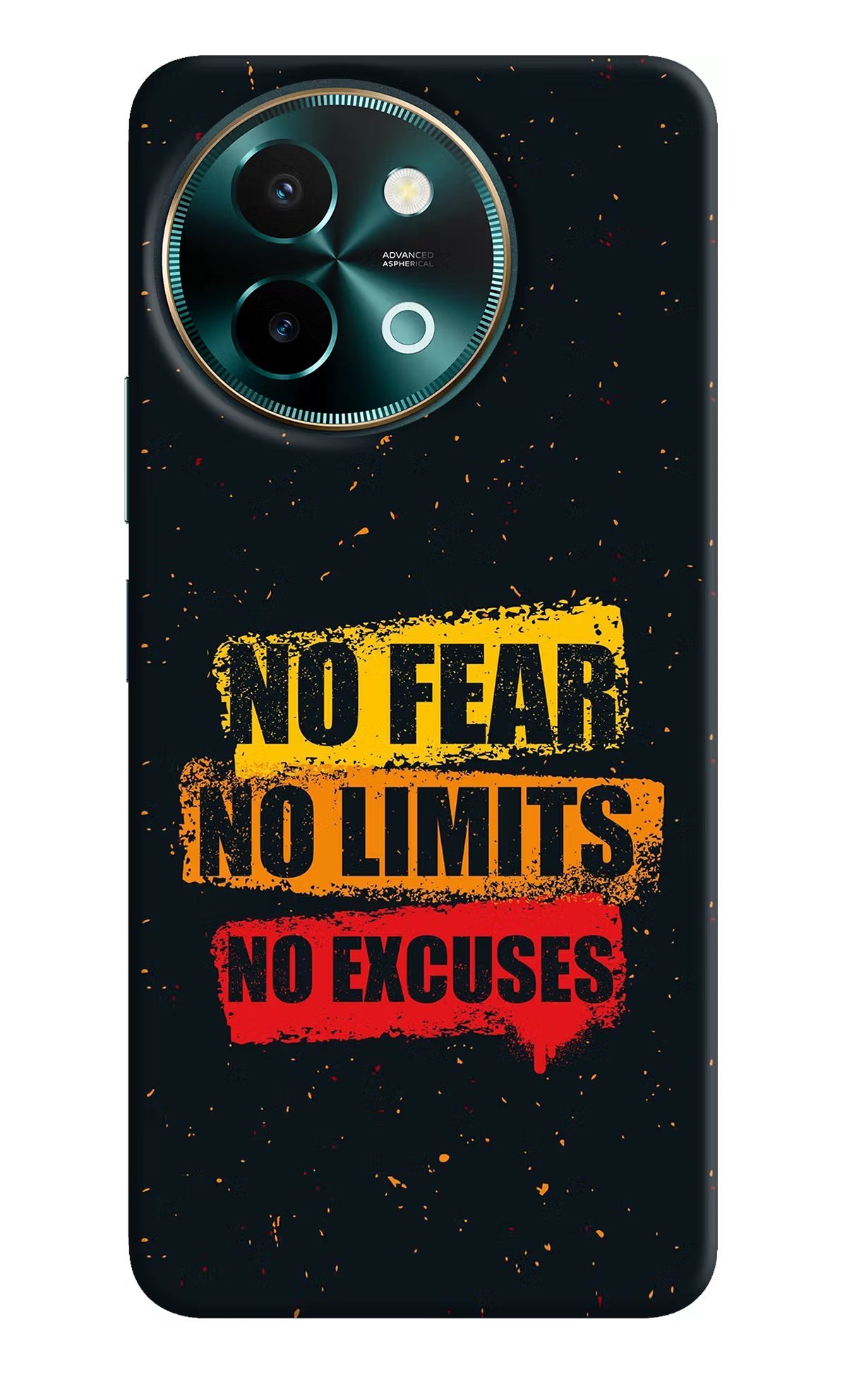 No Fear No Limits No Excuse Vivo Y58 5G Hard Case Back Cover by Casekaro