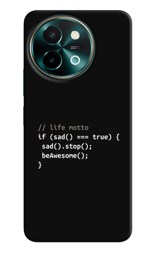 Life Motto Code Vivo Y58 5G Hard Case Back Cover by Casekaro