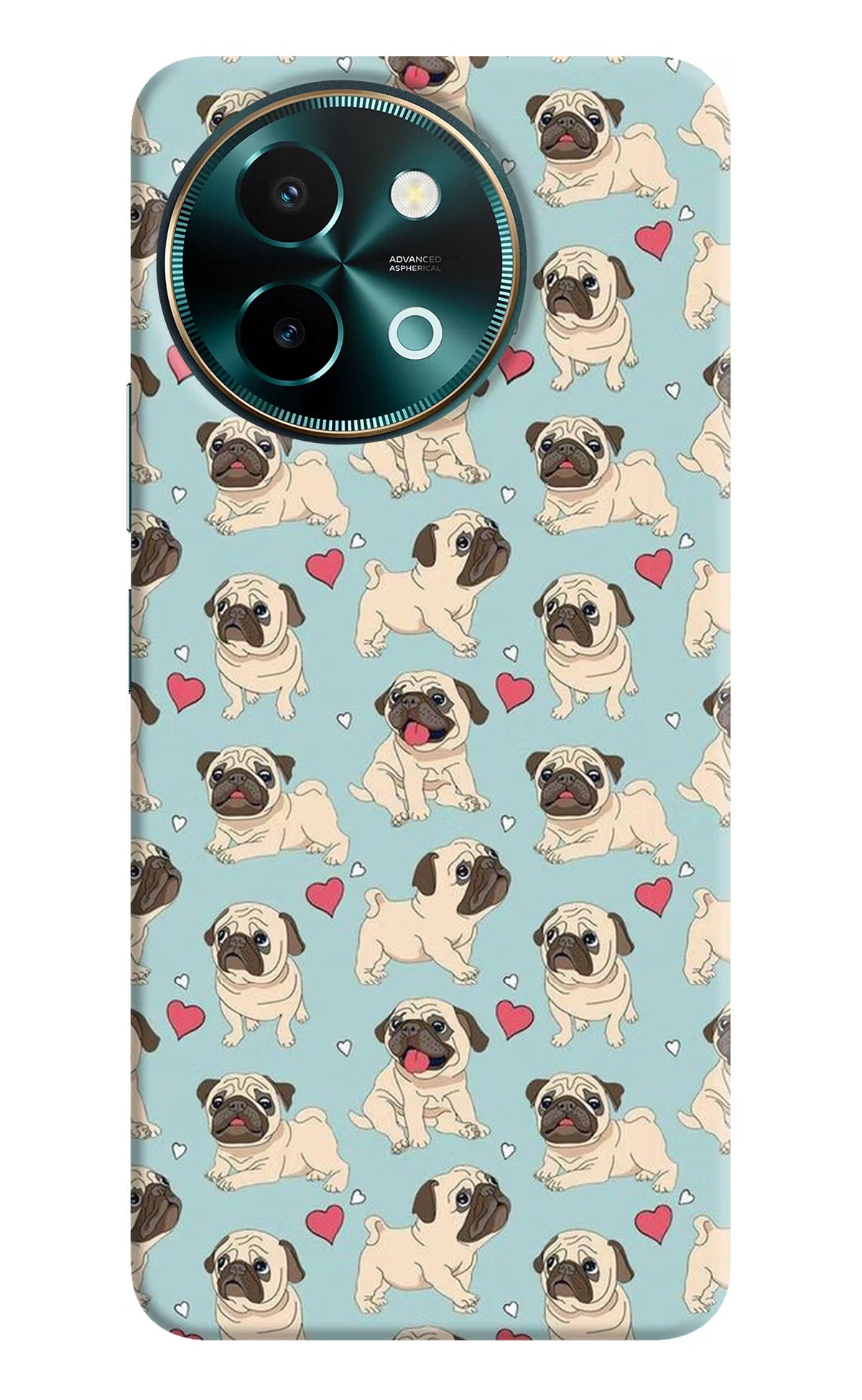 Pug Dog Vivo Y58 5G Hard Case Back Cover by Casekaro