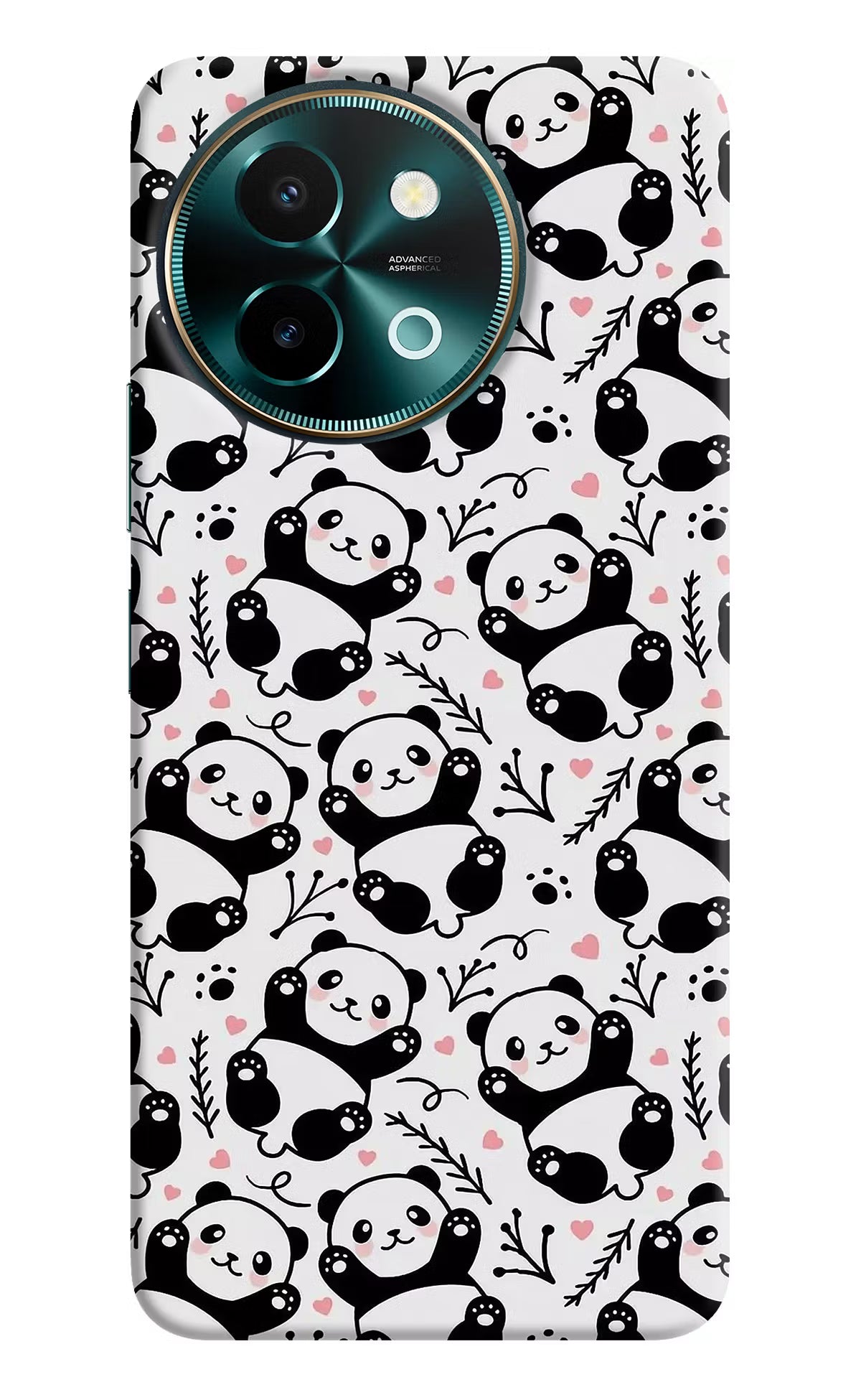 Cute Panda Vivo Y58 5G Hard Case Back Cover by Casekaro