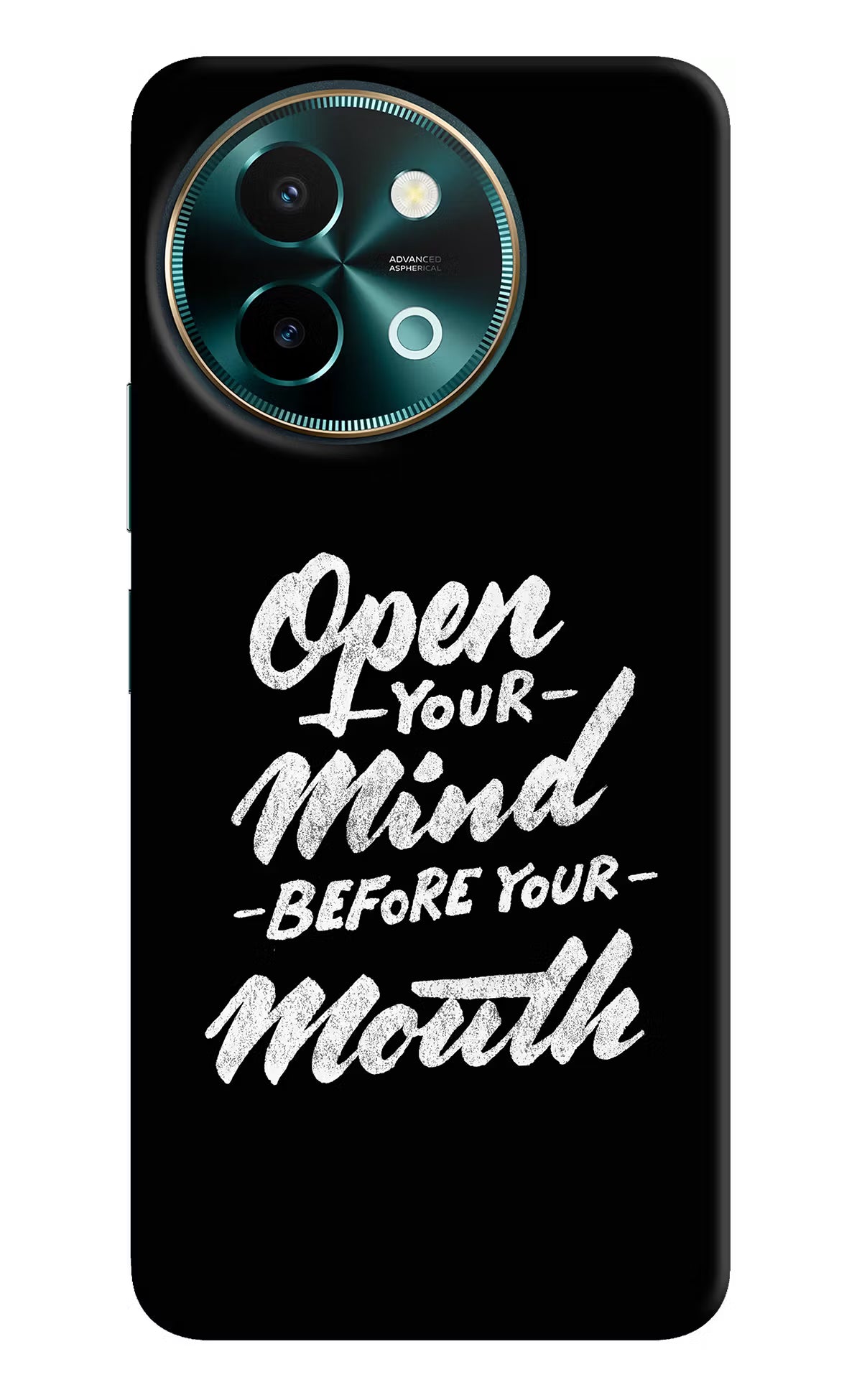Open Your Mind Before Your Mouth Vivo Y58 5G Hard Case Back Cover by Casekaro