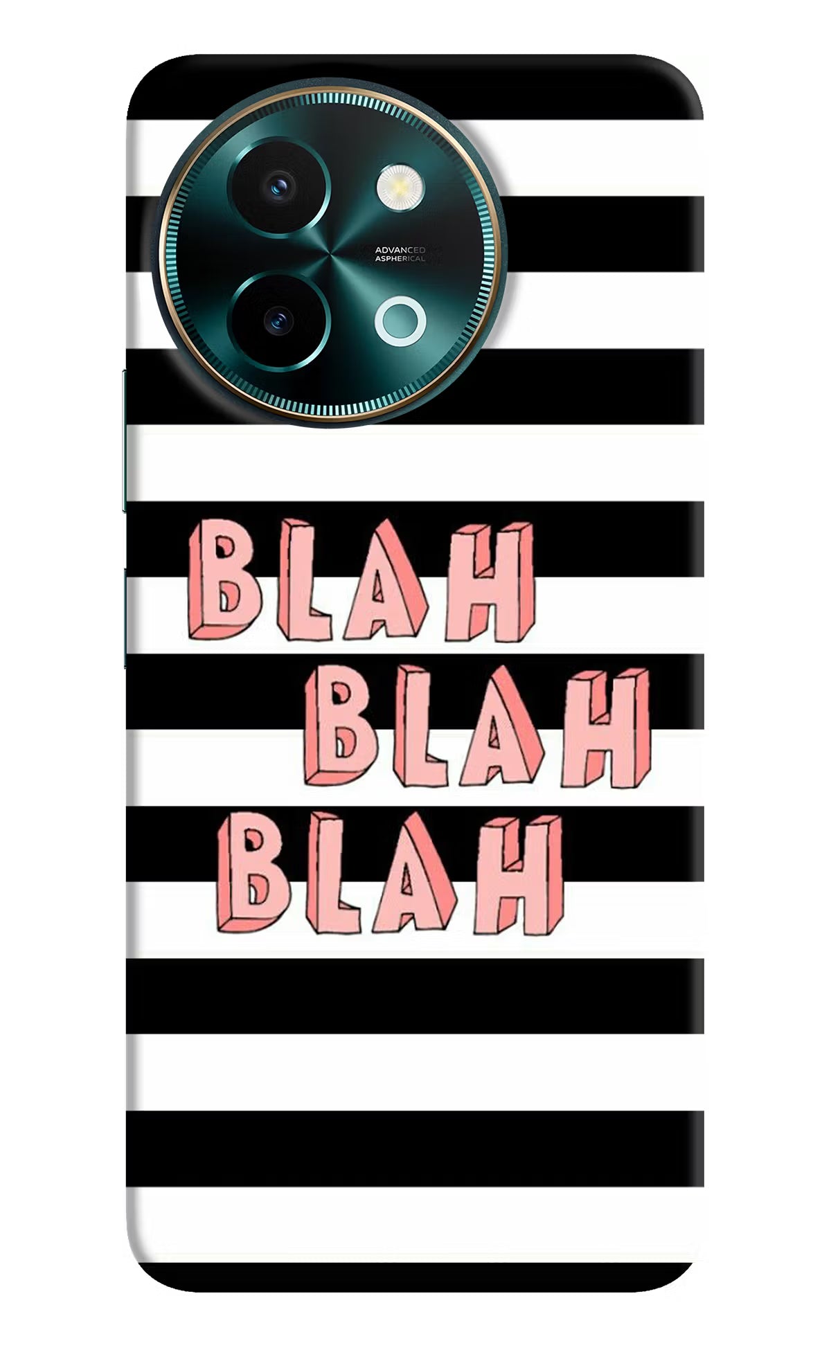 Blah Blah Blah Vivo Y58 5G Hard Case Back Cover by Casekaro