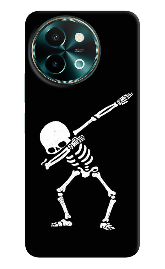 Dabbing Skeleton Art Vivo Y58 5G Hard Case Back Cover by Casekaro
