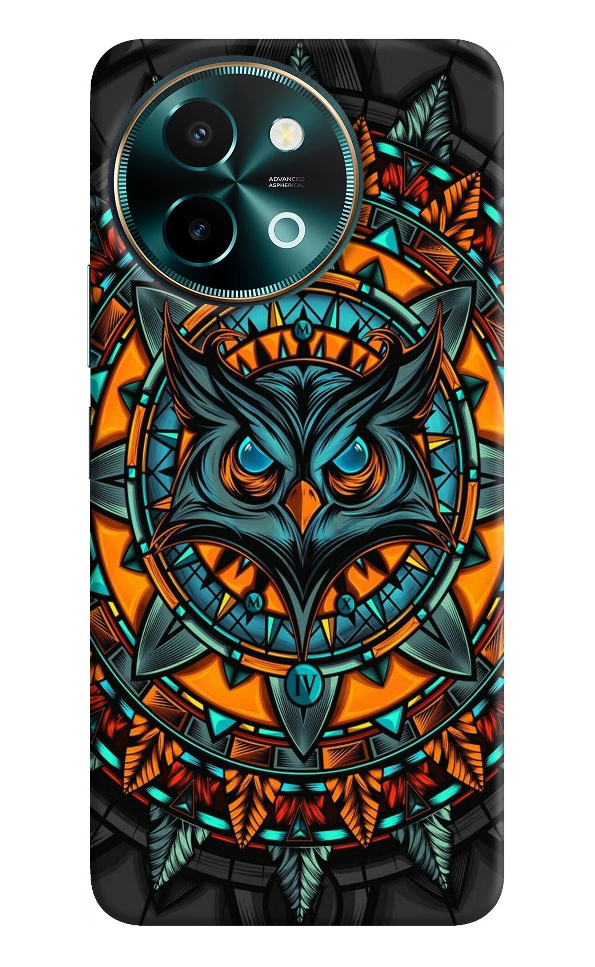 Angry Owl Art Vivo Y58 5G Back Cover