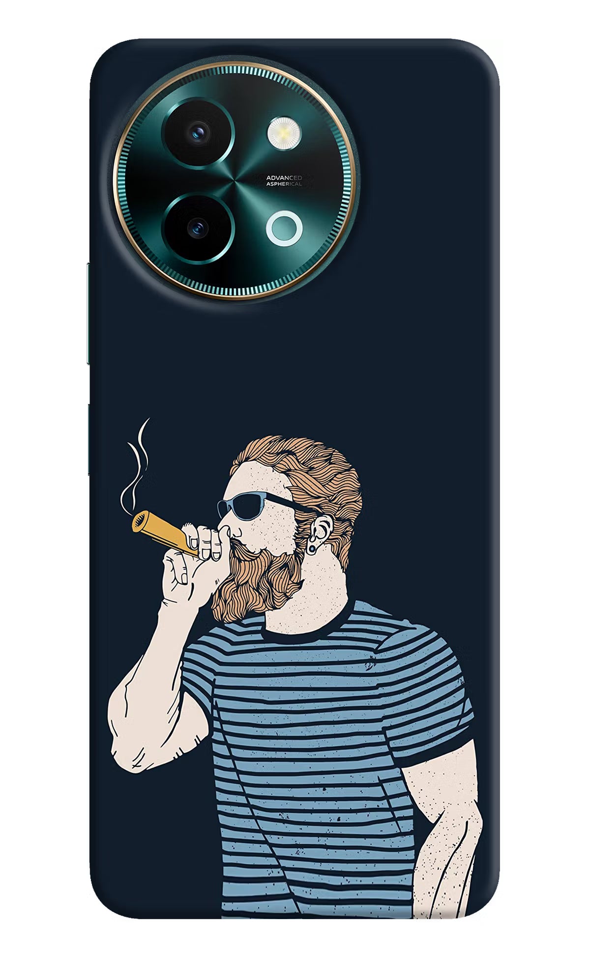 Smoking Vivo Y58 5G Hard Case Back Cover by Casekaro