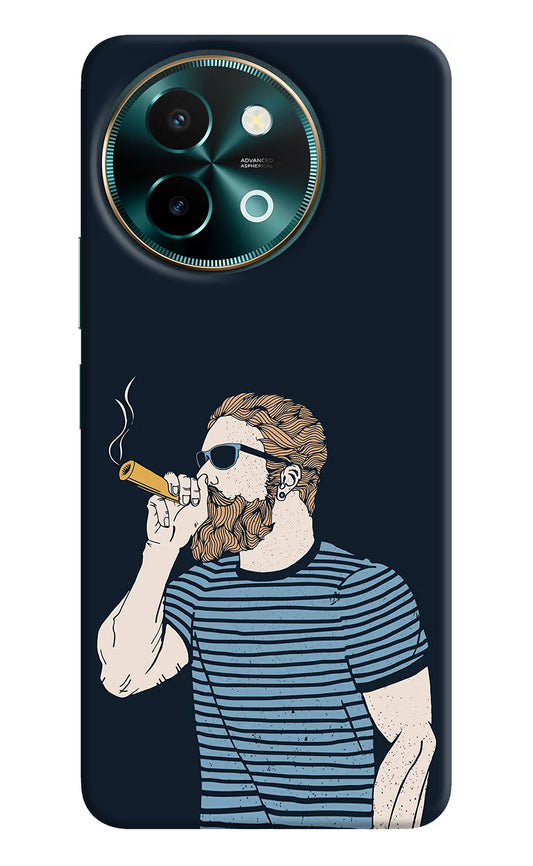Smoking Vivo Y58 5G Hard Case Back Cover by Casekaro