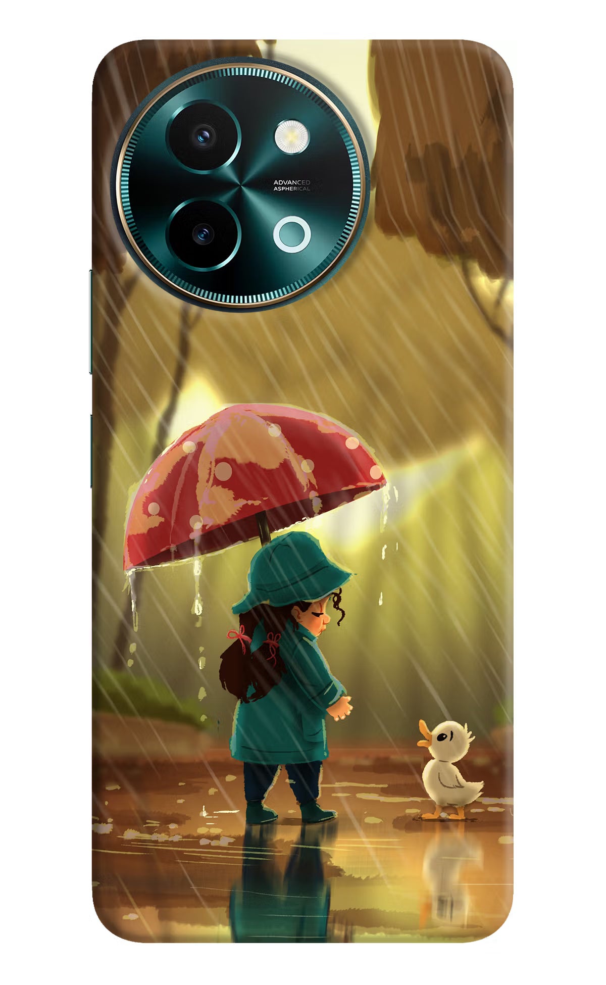 Rainy Day Vivo Y58 5G Hard Case Back Cover by Casekaro
