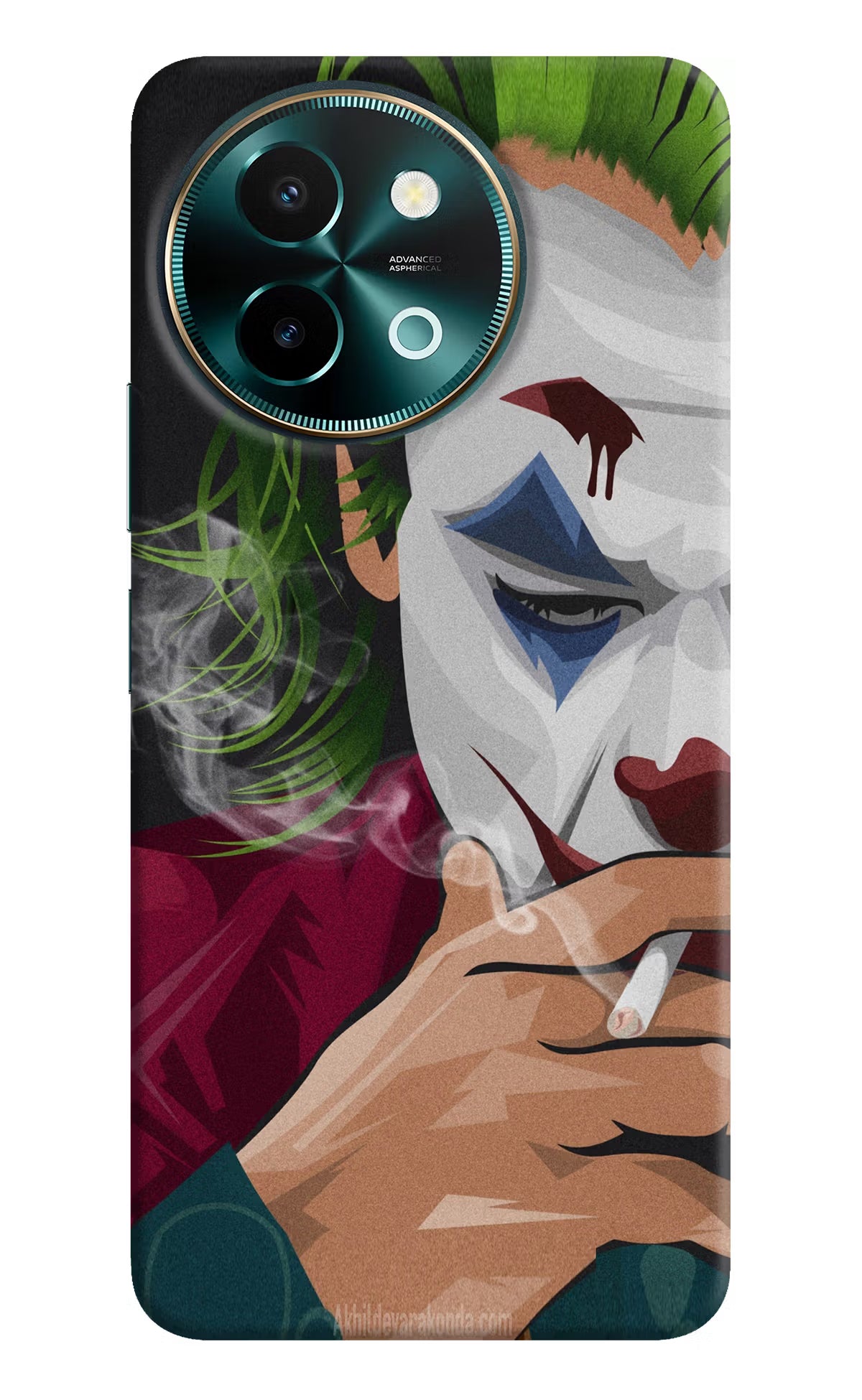 Joker Smoking Vivo Y58 5G Hard Case Back Cover by Casekaro