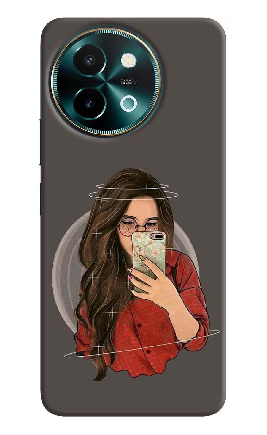 Selfie Queen Vivo Y58 5G Back Cover, Hard case