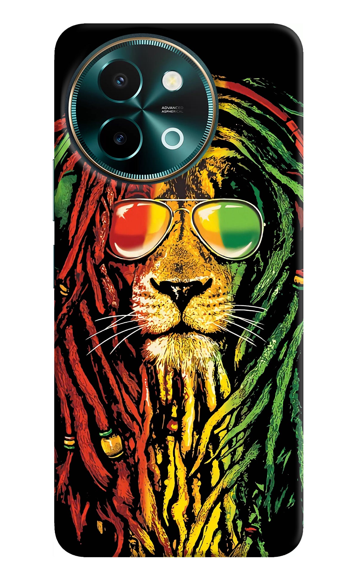 Rasta Lion Vivo Y58 5G Back Cover