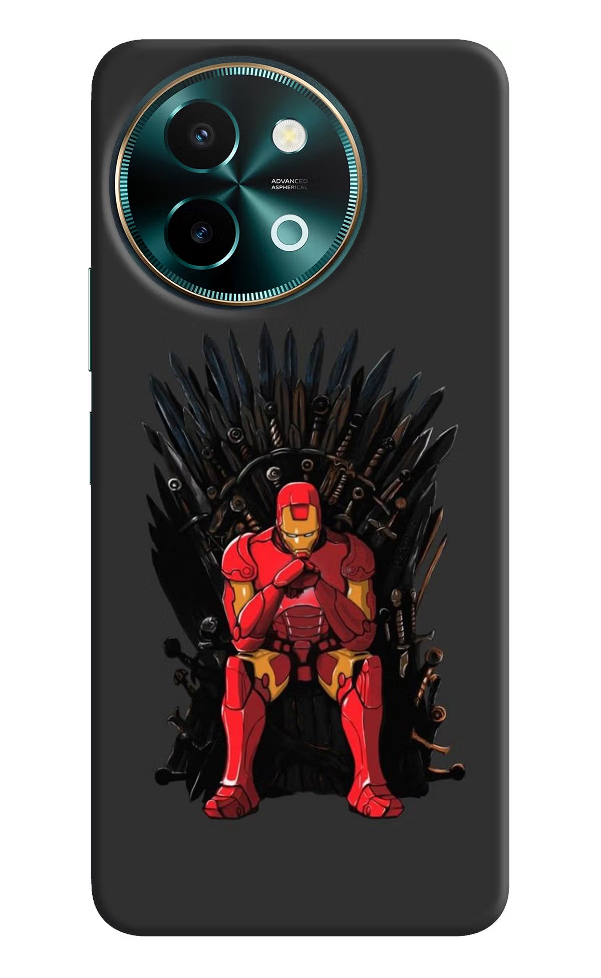 Ironman Throne Vivo Y58 5G Hard Case Back Cover by Casekaro