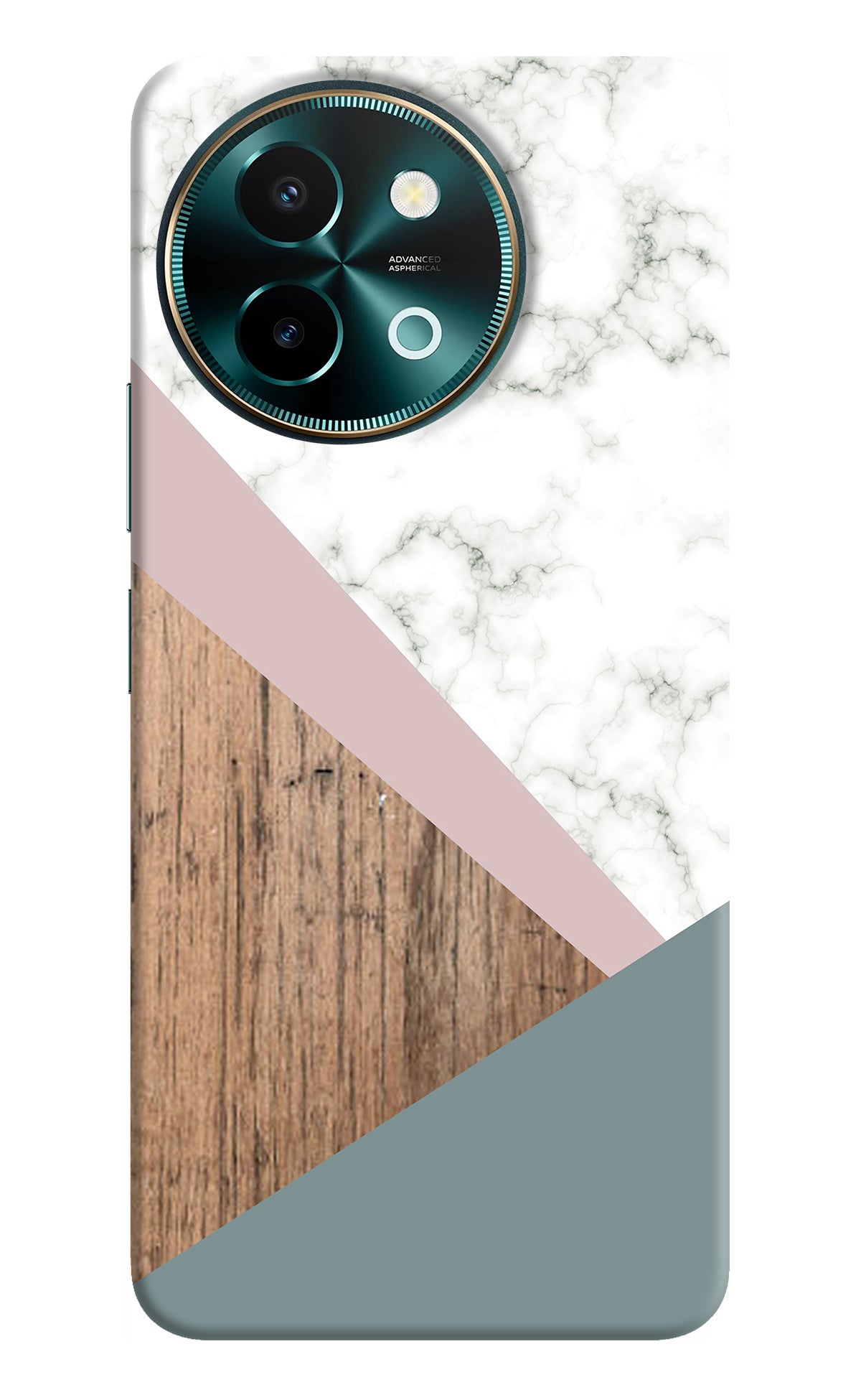 Marble wood Abstract Vivo Y58 5G Back Cover