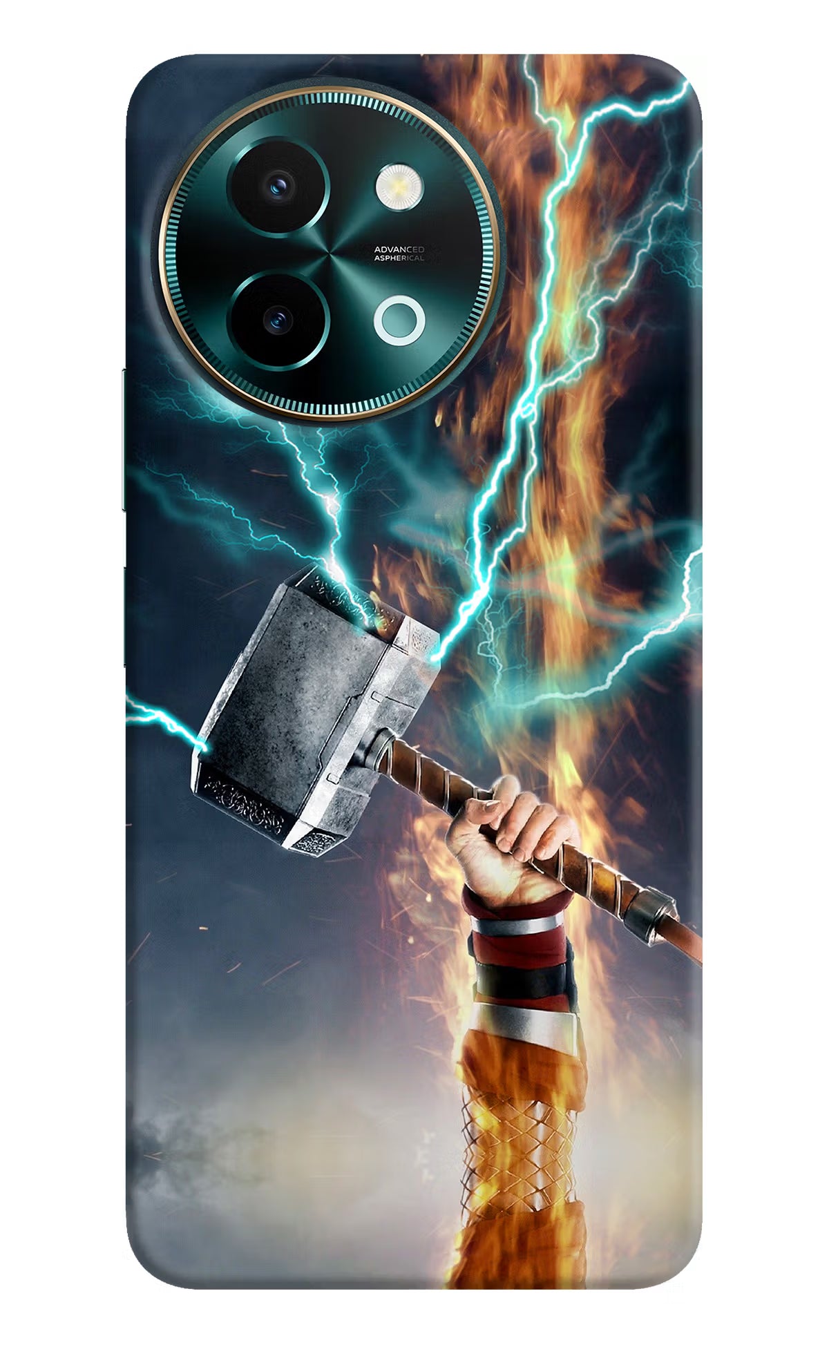 Thor Hammer Mjolnir Vivo Y58 5G Hard Case Back Cover by Casekaro