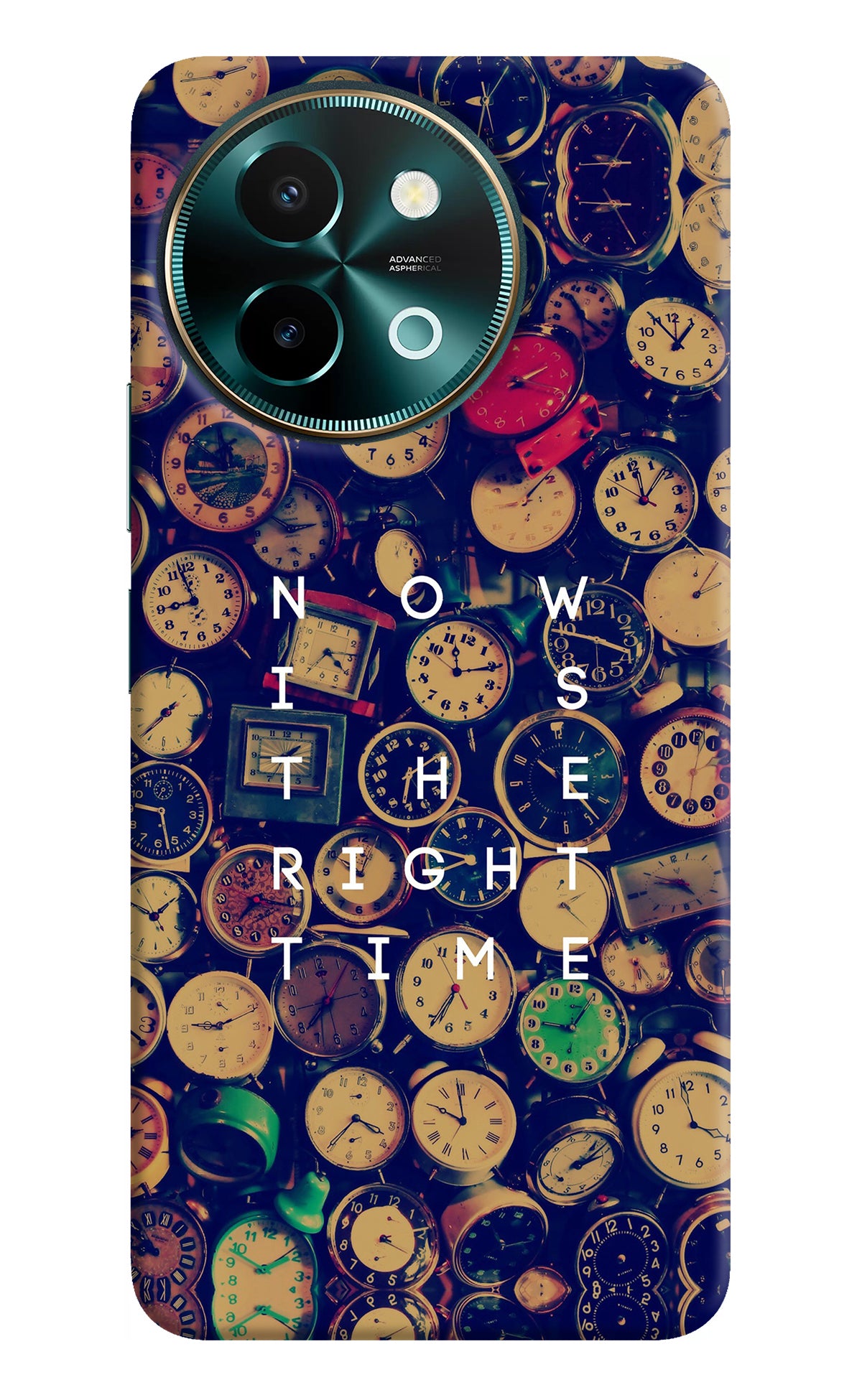 Now is the Right Time Quote Vivo Y58 5G Back Cover
