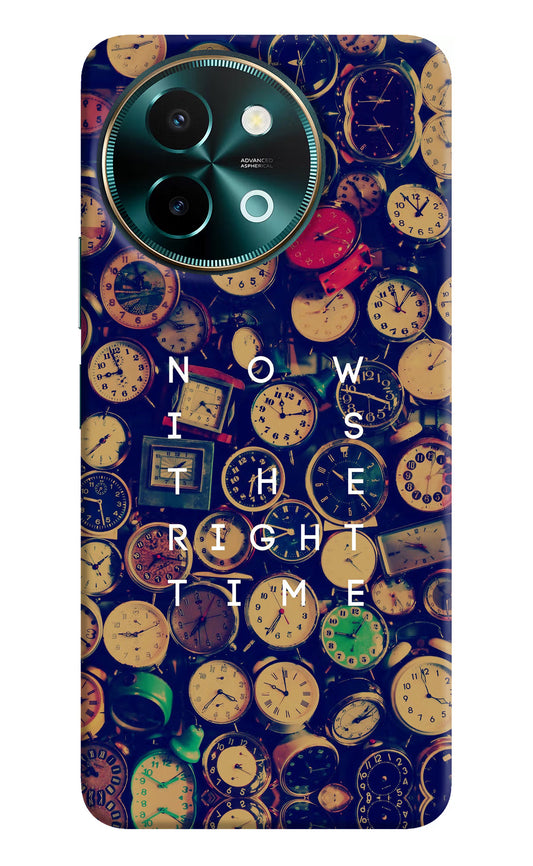 Now is the Right Time Quote Vivo Y58 5G Hard Case Back Cover by Casekaro