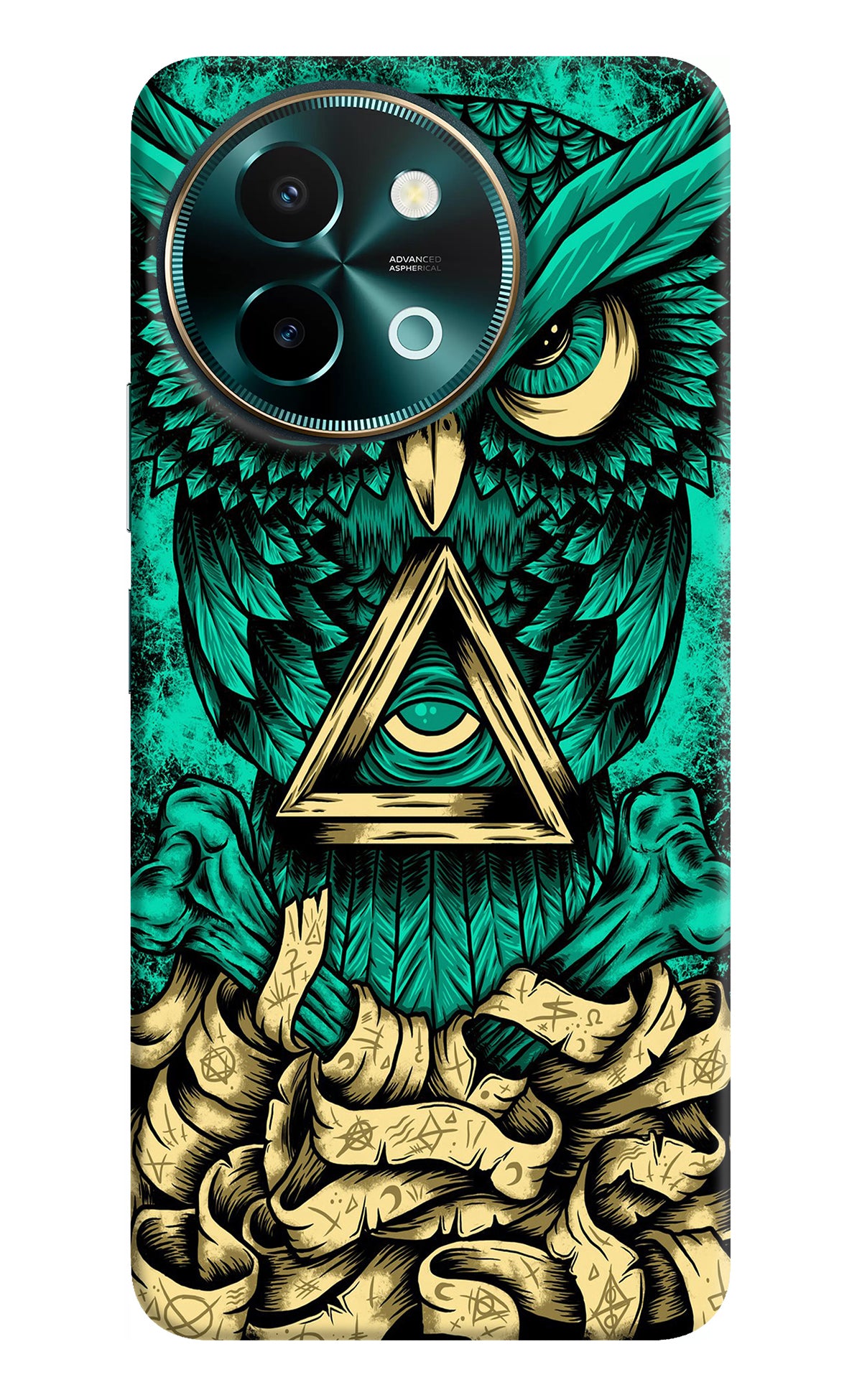 Green Owl Vivo Y58 5G Back Cover