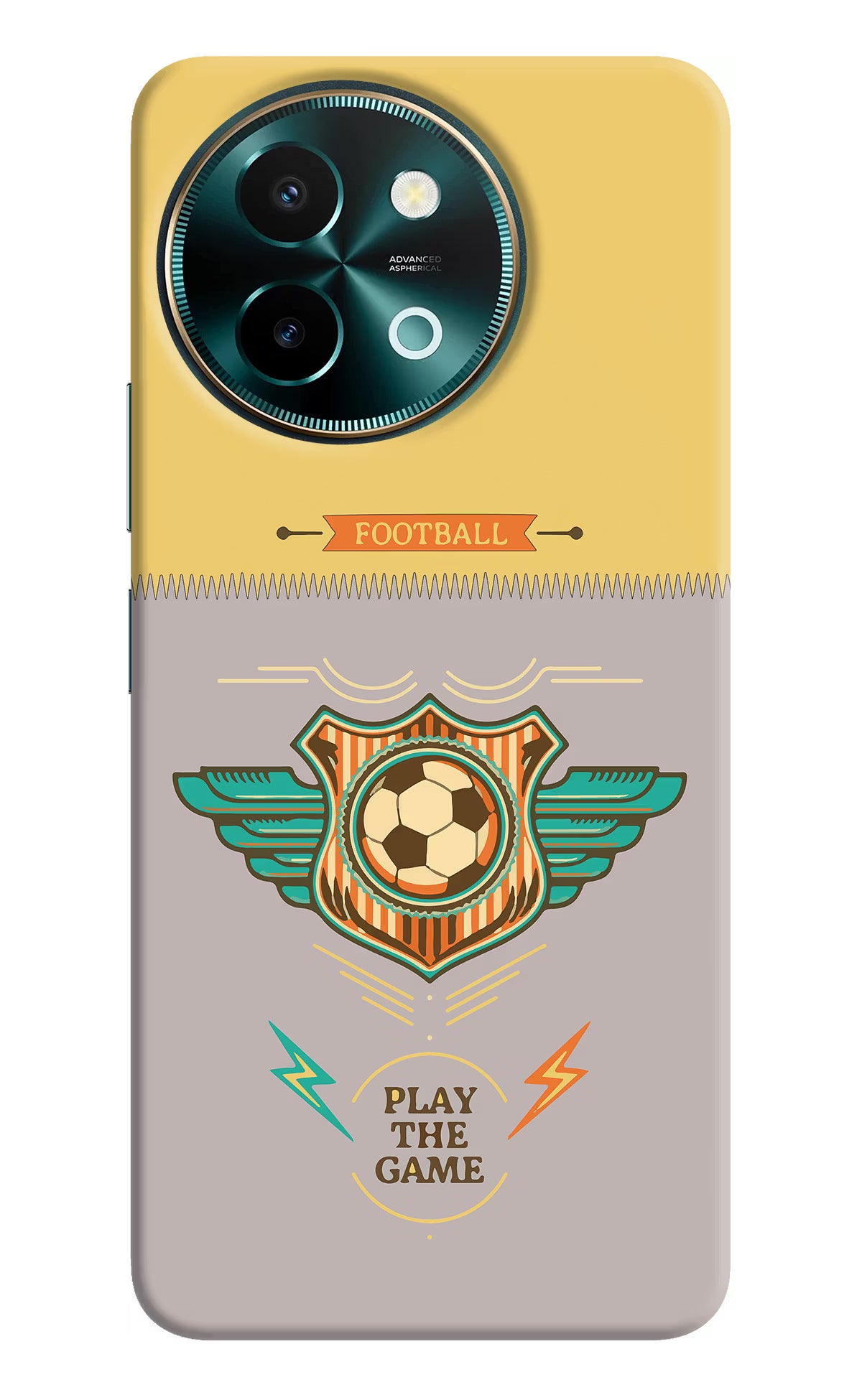 Football Vivo Y58 5G Hard Case Back Cover by Casekaro