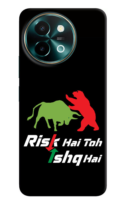 Risk Hai Toh Ishq Hai Vivo Y58 5G Hard Case Back Cover by Casekaro