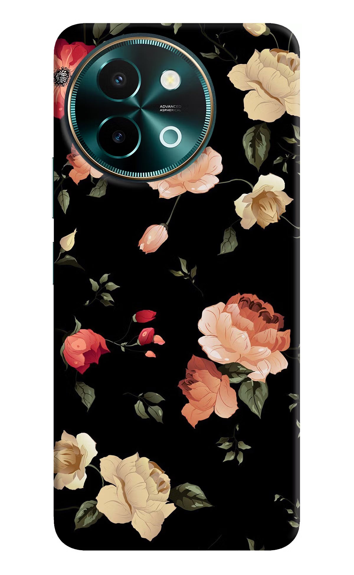 Flowers Vivo Y58 5G Hard Case Back Cover by Casekaro