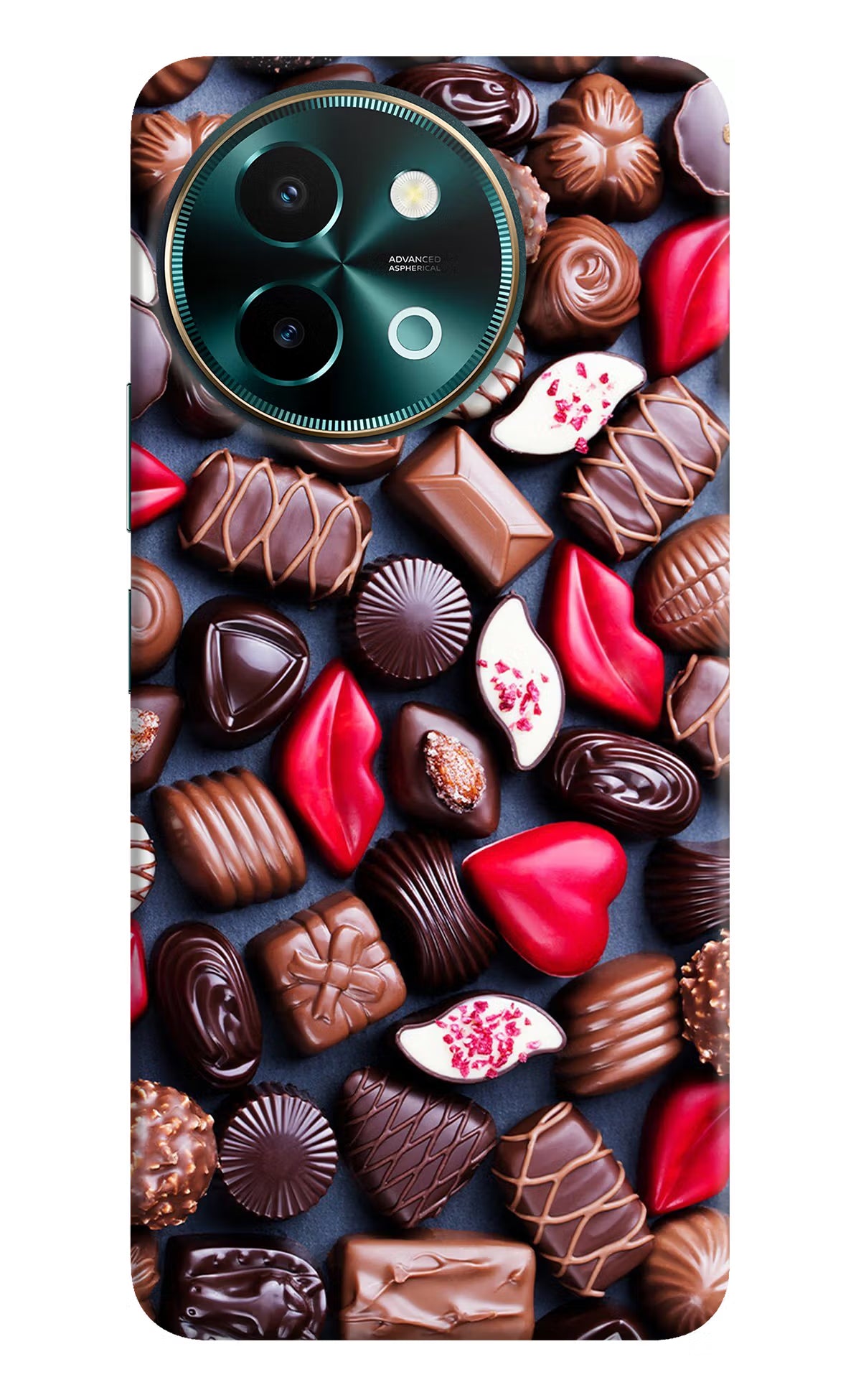 Chocolates Vivo Y58 5G Hard Case Back Cover by Casekaro
