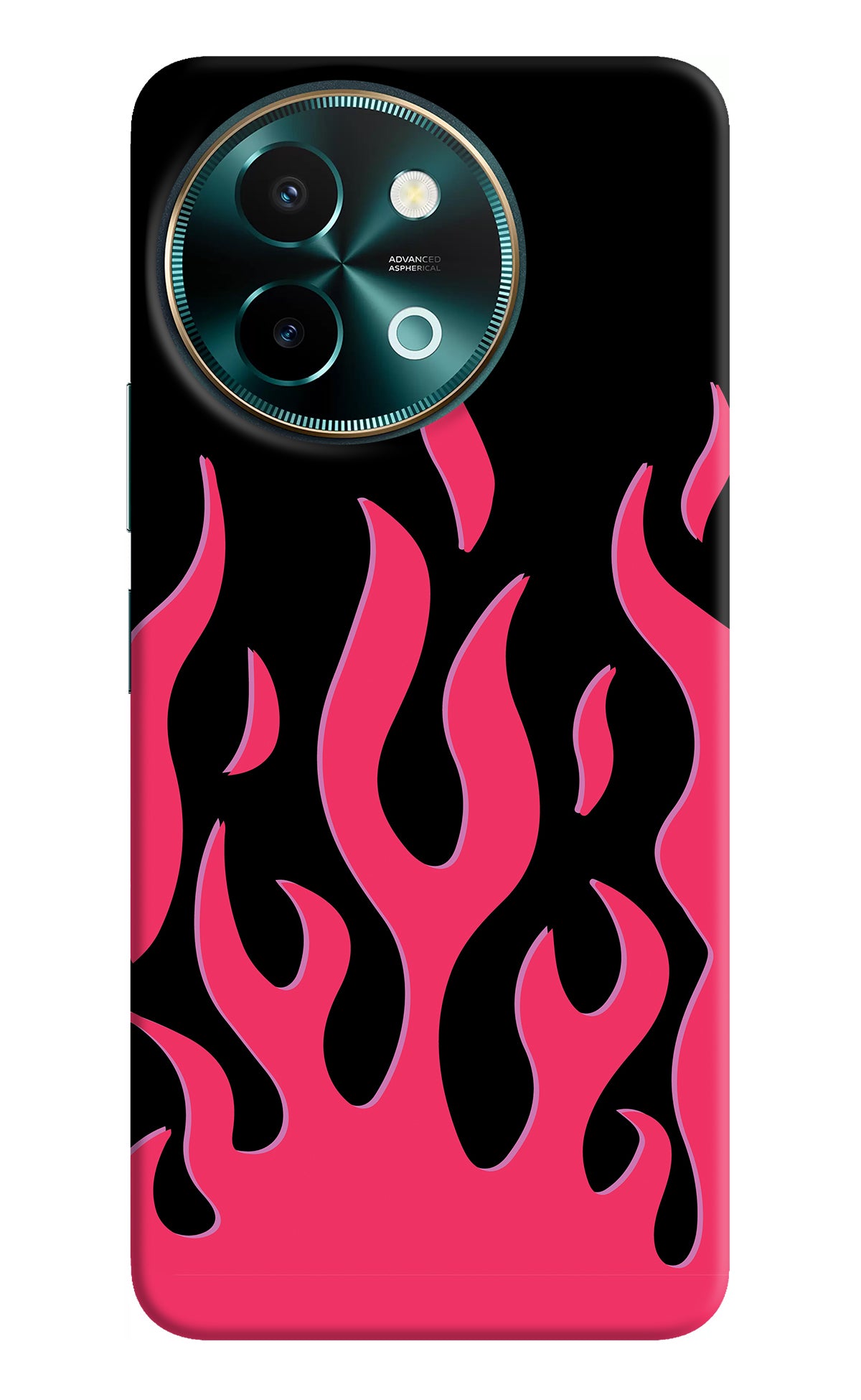Fire Flames Vivo Y58 5G Back Cover