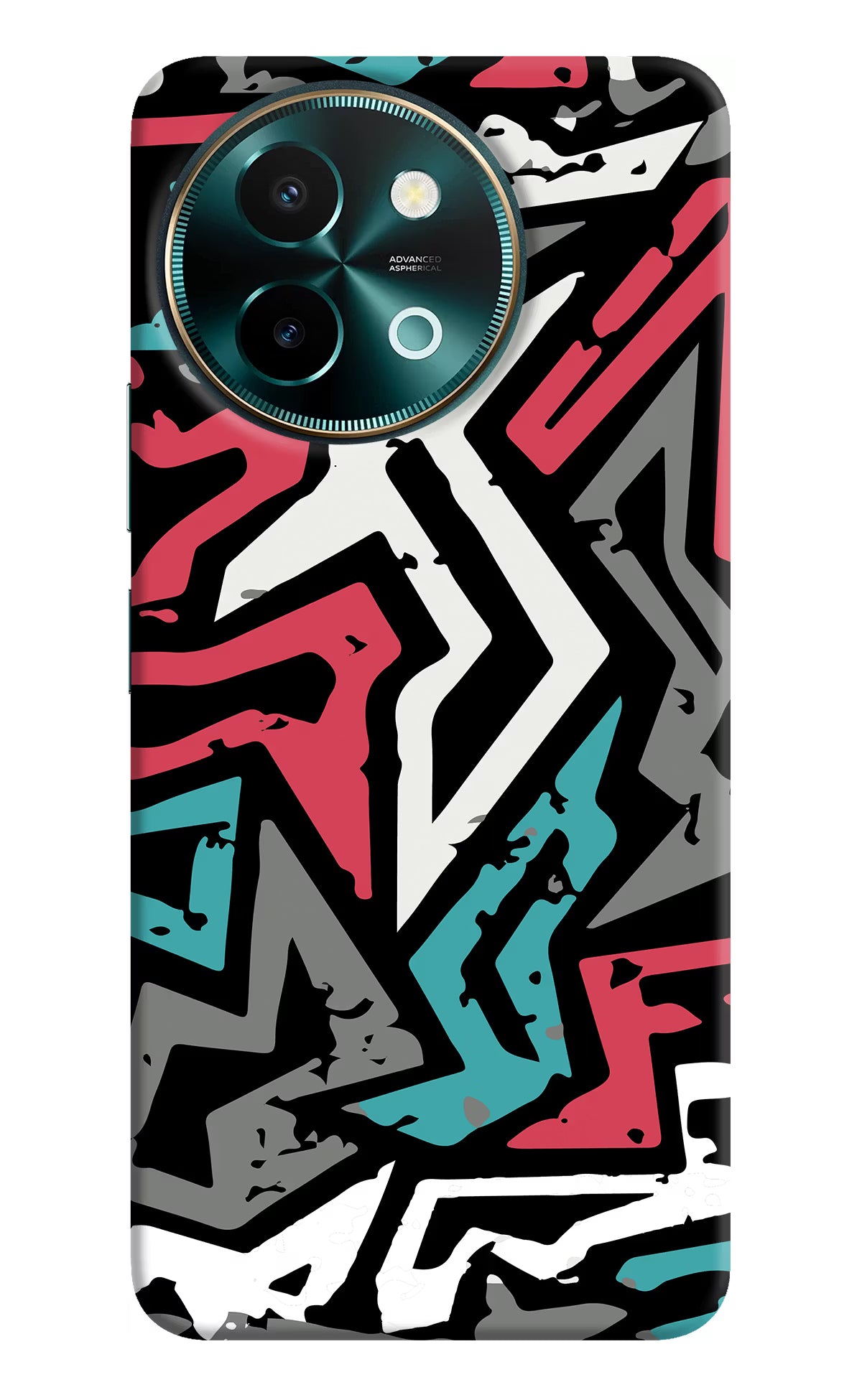 Geometric Graffiti Vivo Y58 5G Hard Case Back Cover by Casekaro