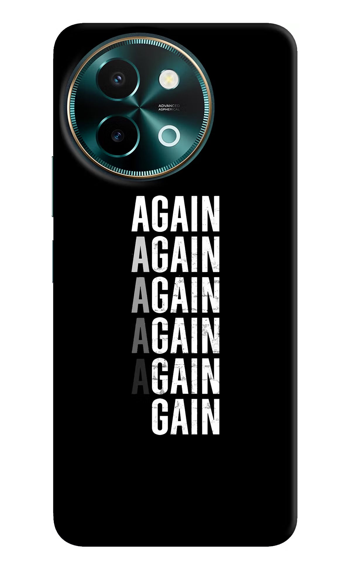 Again Again Gain Vivo Y58 5G Hard Case Back Cover by Casekaro