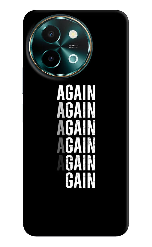 Again Again Gain Vivo Y58 5G Hard Case Back Cover by Casekaro