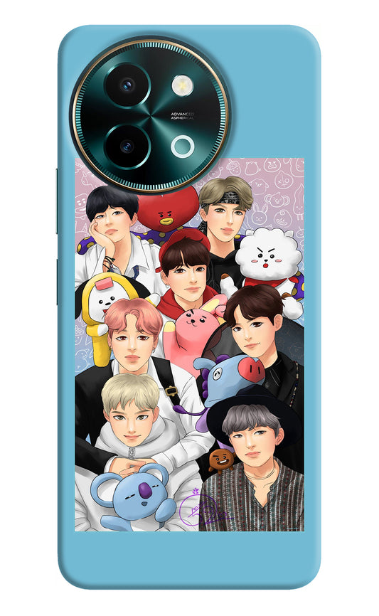 BTS with animals Vivo Y58 5G Back Cover