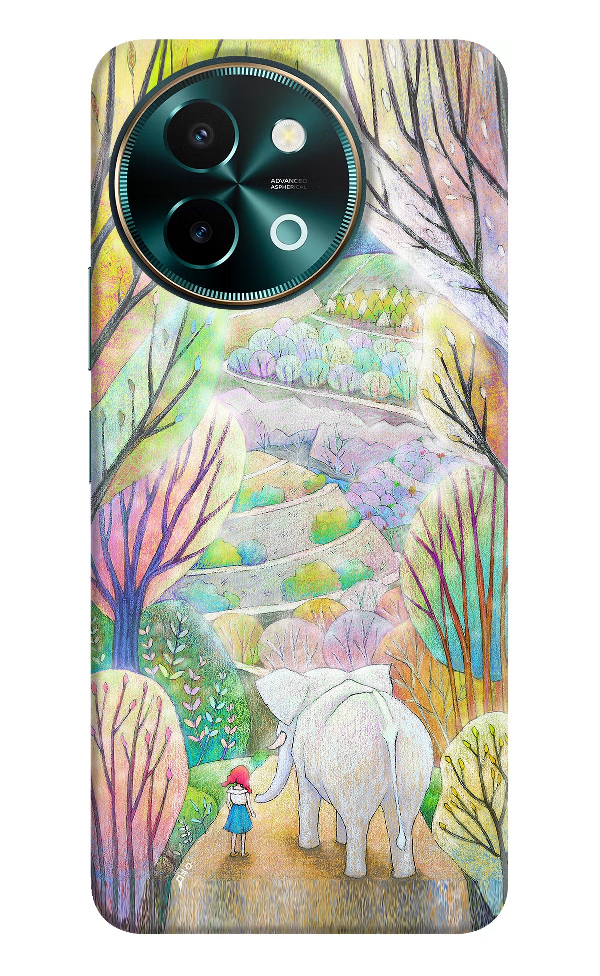 Nature Painting Vivo Y58 5G Hard Case Back Cover by Casekaro