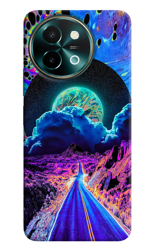 Psychedelic Painting Vivo Y58 5G Hard Case Back Cover by Casekaro