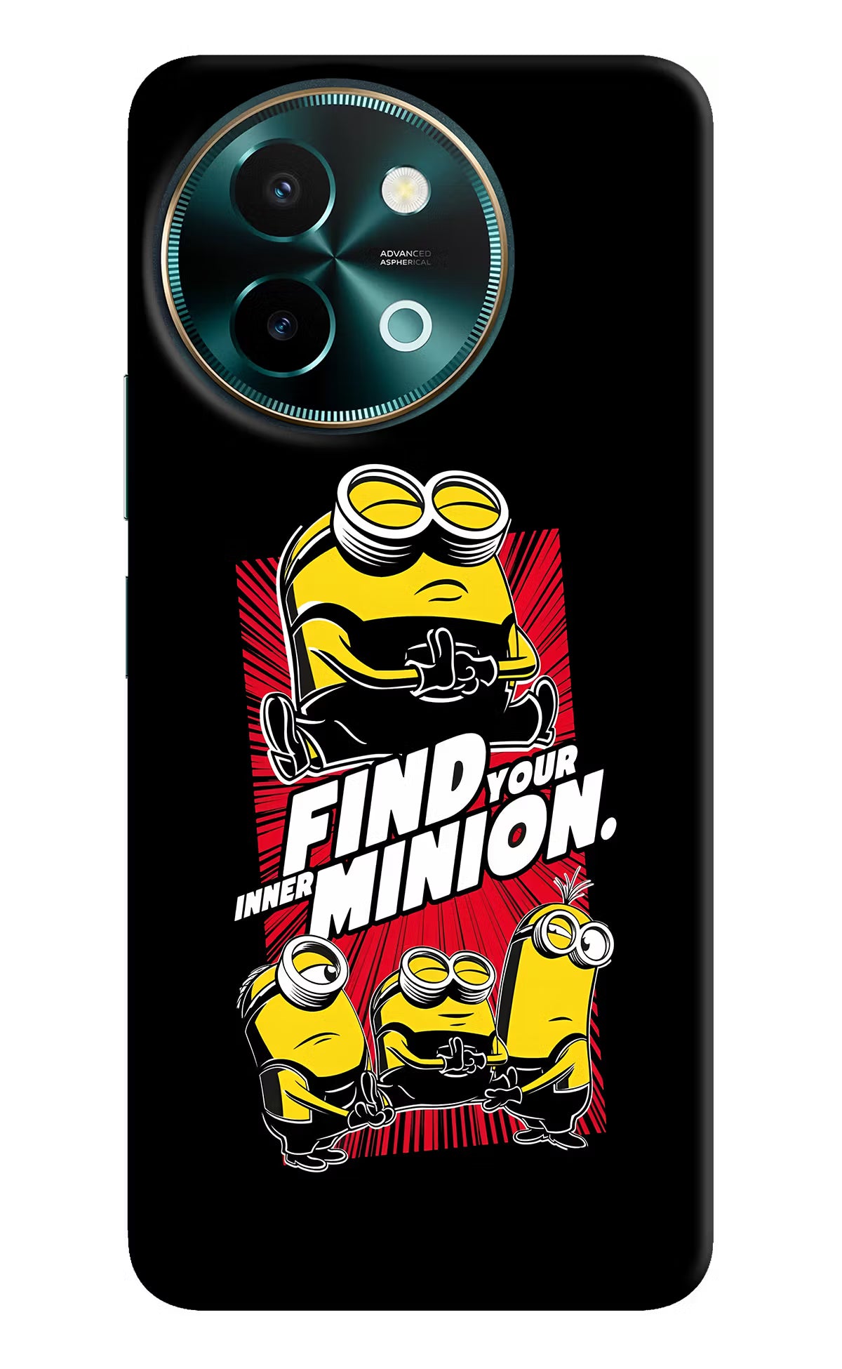Find your inner Minion Vivo Y58 5G Hard Case Back Cover by Casekaro