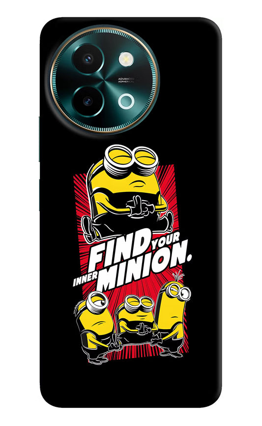 Find your inner Minion Vivo Y58 5G Hard Case Back Cover by Casekaro