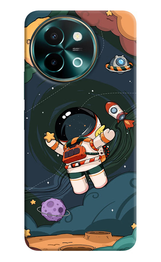 Cartoon Astronaut Vivo Y58 5G Hard Case Back Cover by Casekaro