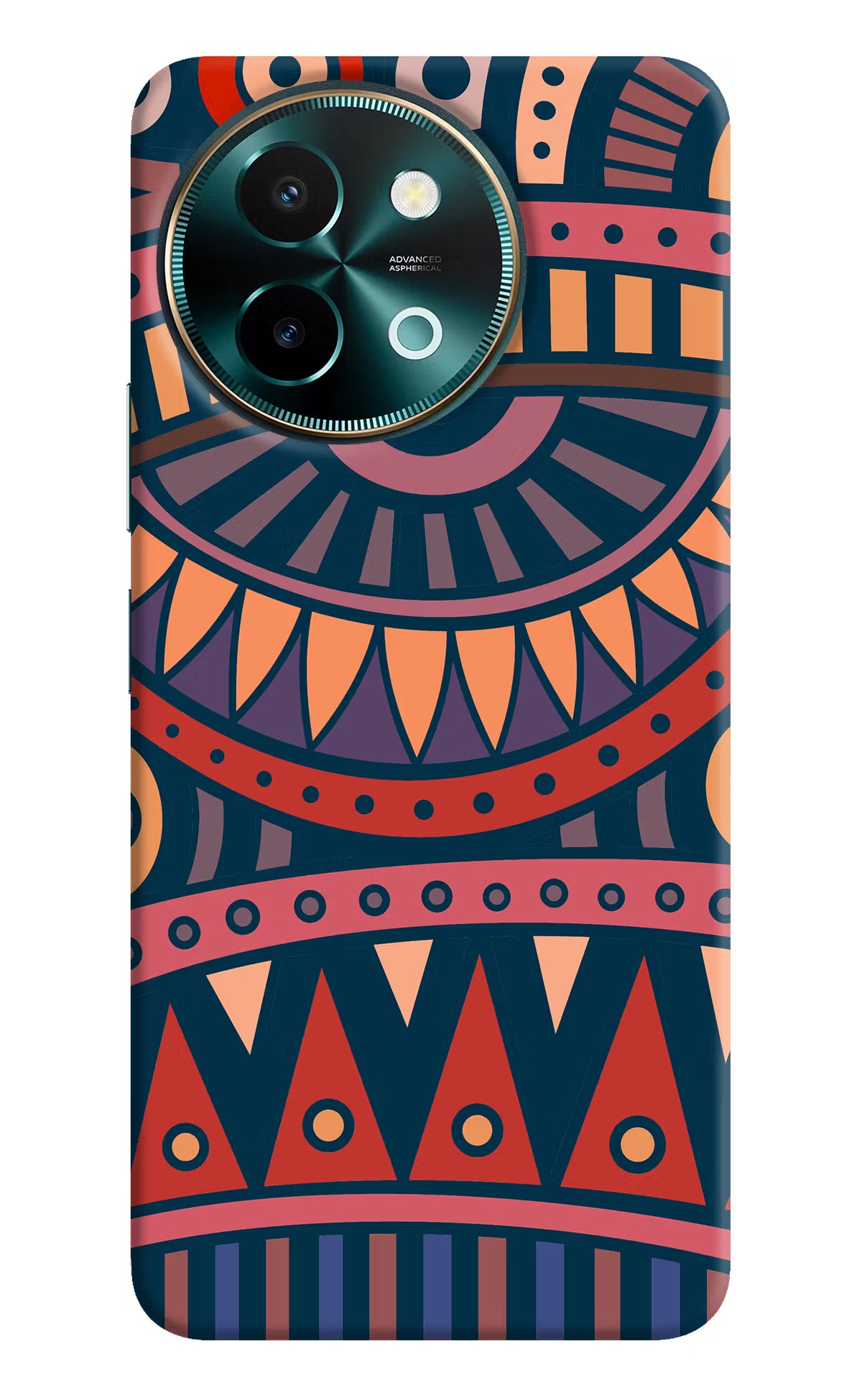 African Culture Design Vivo Y58 5G Hard Case Back Cover by Casekaro
