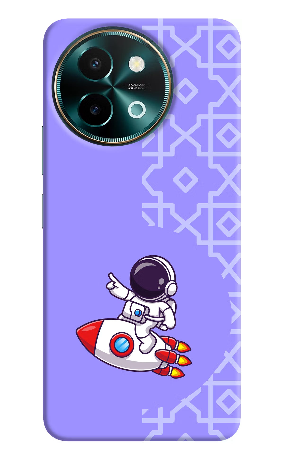 Cute Astronaut Vivo Y58 5G Hard Case Back Cover by Casekaro
