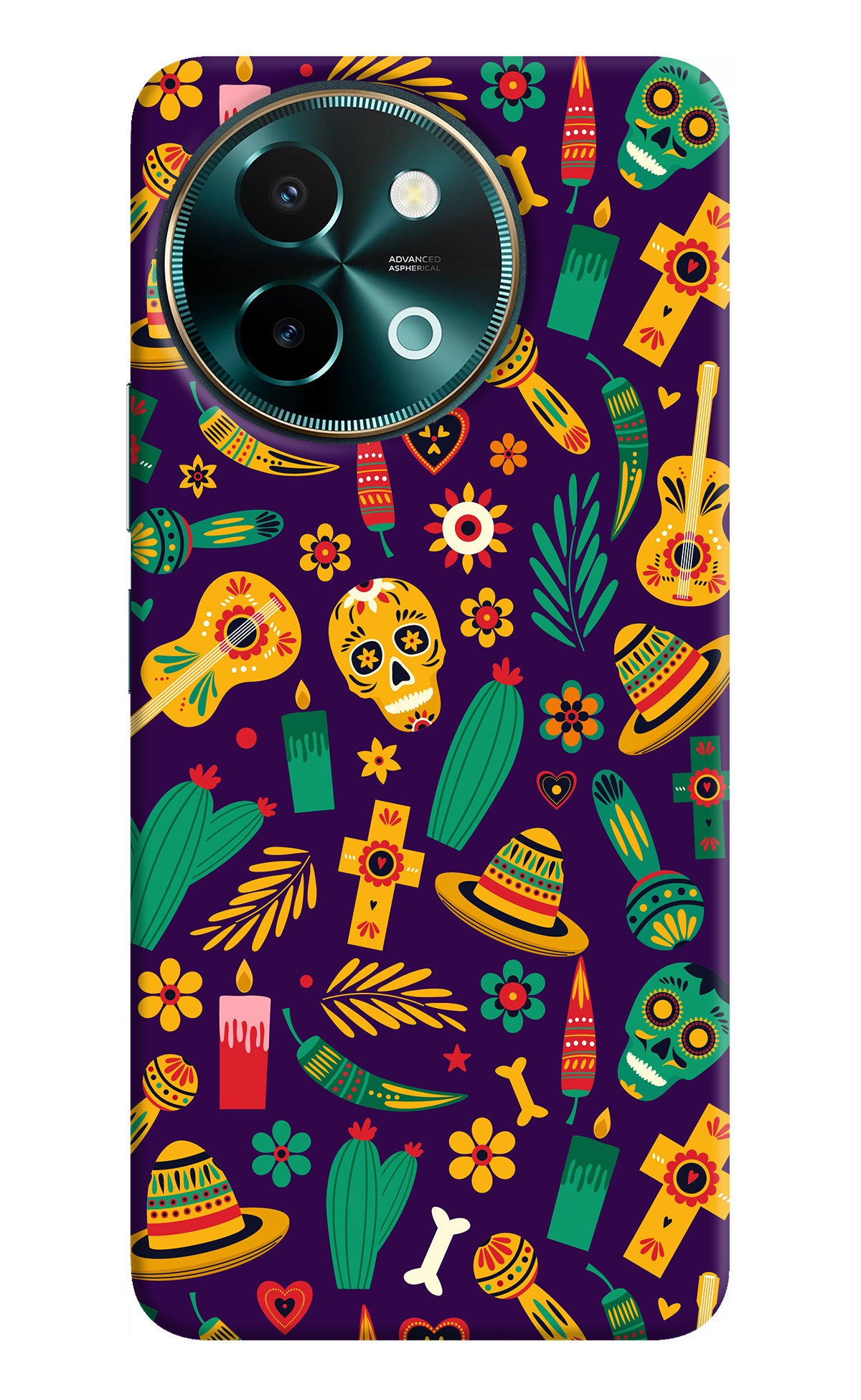 Mexican Artwork Vivo Y58 5G Back Cover