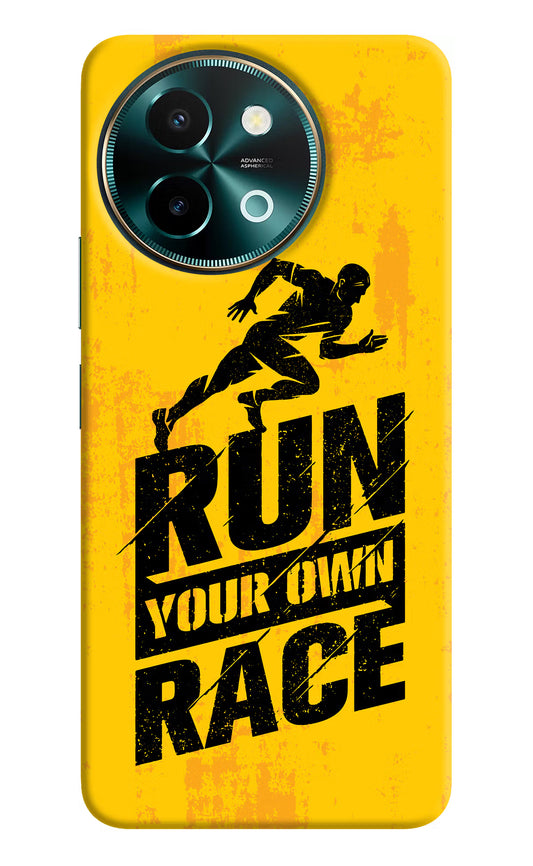 Run Your Own Race Vivo Y58 5G Hard Case Back Cover by Casekaro